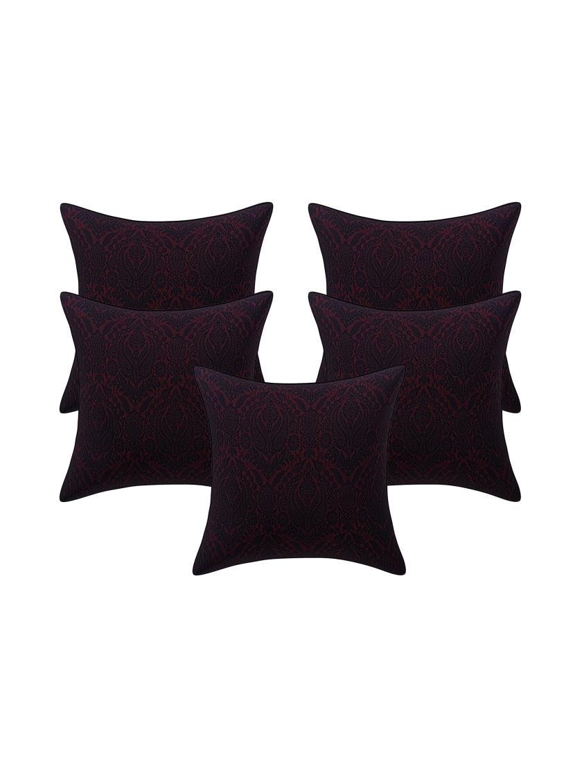 jacquard rayon assorted cushion cover (set of 5) - 17427903 - Zoom Image - 1