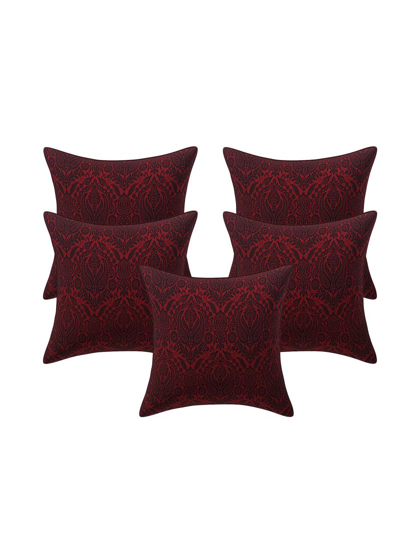 jacquard rayon assorted cushion cover (set of 5) - 17427906 - Zoom Image - 1