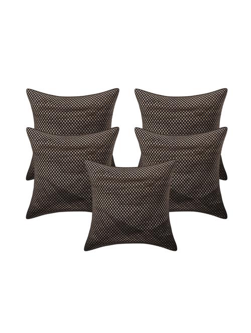 jacquard rayon assorted cushion cover (set of 5) - 17427908 - Standard Image - 1