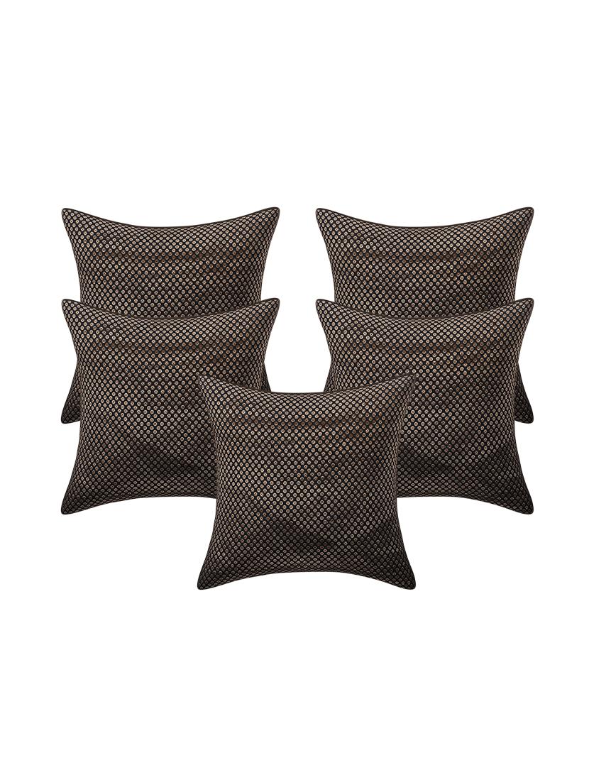 jacquard rayon assorted cushion cover (set of 5) - 17427908 - Zoom Image - 1