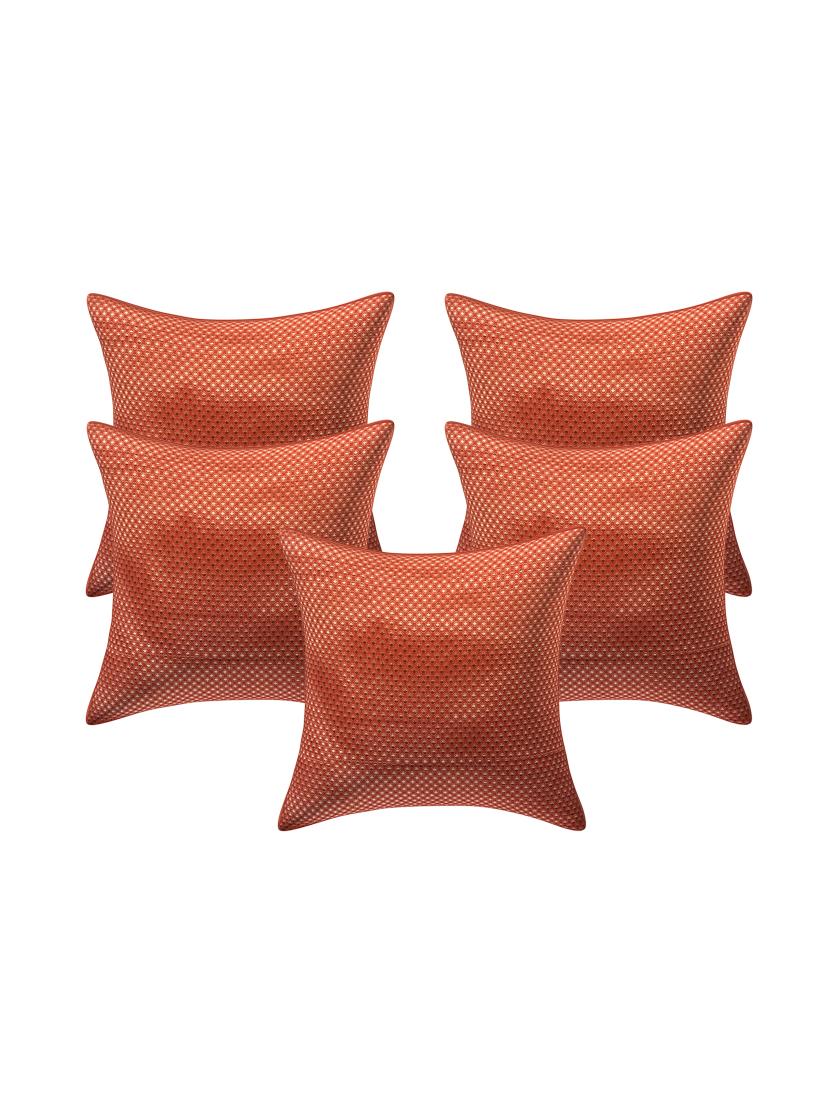 jacquard rayon assorted cushion cover (set of 5) - 17427910 - Zoom Image - 1