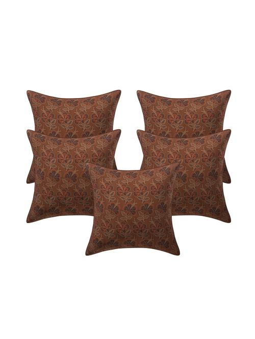 jacquard rayon assorted cushion cover (set of 5) - 17427911 - Standard Image - 1