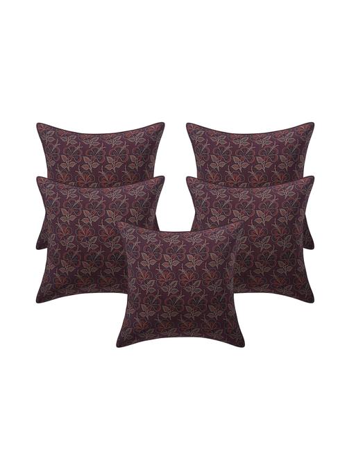 jacquard rayon assorted cushion cover (set of 5) - 17427912 - Standard Image - 1