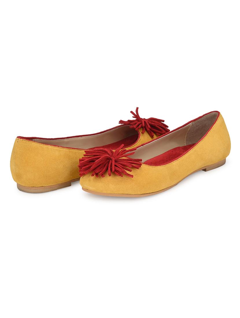 yellow faux leather slip on ballerina - 17427932 - Zoom Image - 6
