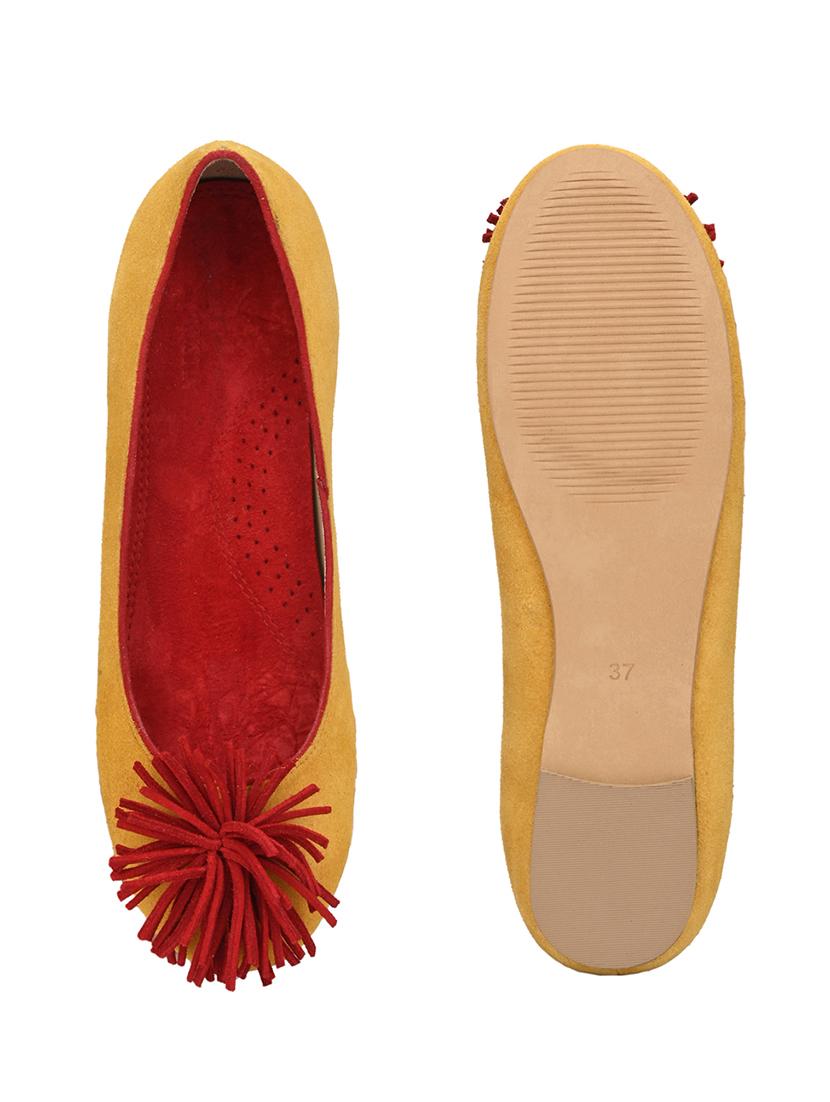yellow faux leather slip on ballerina - 17427932 - Zoom Image - 7