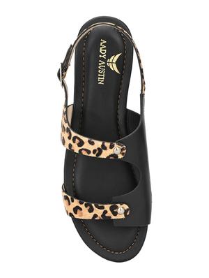 black back strap sandals - 17427957 - Standard Image - 4
