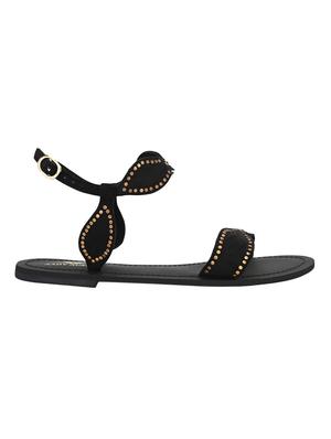 black back strap sandals - 17427958 - Standard Image - 2