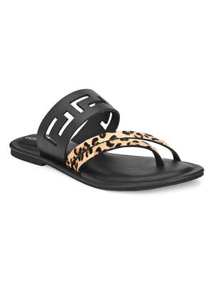 black slip on sandals - 17427962 - Standard Image - 3
