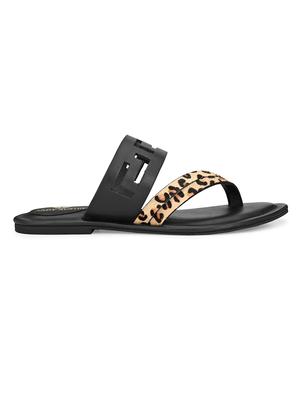 black slip on sandals - 17427962 - Standard Image - 4