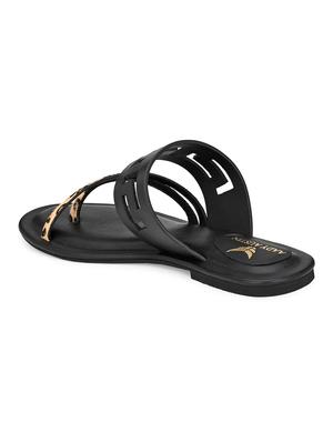 black slip on sandals - 17427962 - Standard Image - 5