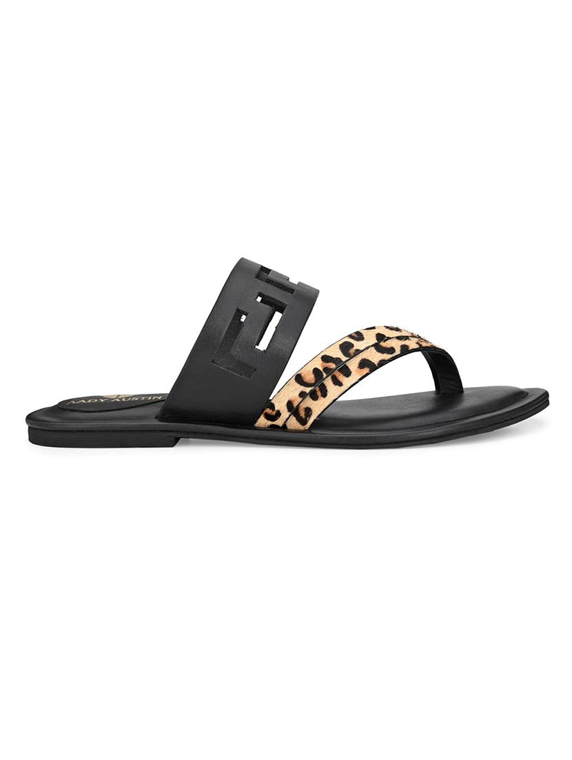 black slip on sandals - 17427962 - Zoom Image - 4