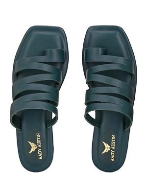green one toe sandals - 17427964 - Standard Image - 2