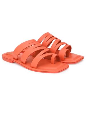 orange one toe sandals - 17427965 - Standard Image - 3