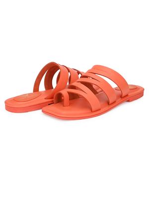 orange one toe sandals - 17427965 - Standard Image - 7
