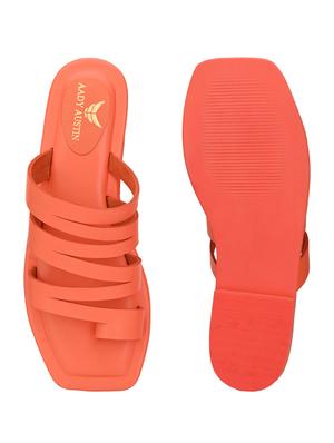 orange one toe sandals - 17427965 - Standard Image - 8