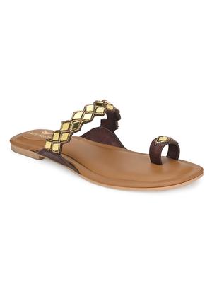 tan slip on sandals - 17427975 - Standard Image - 3