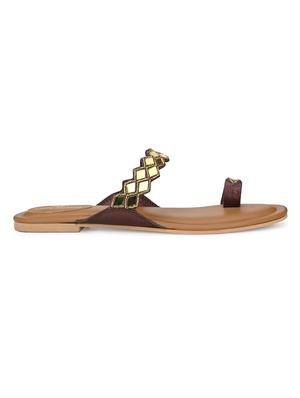 tan slip on sandals - 17427975 - Standard Image - 4