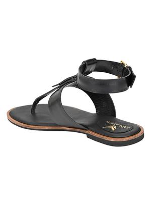 black back strap sandals - 17427976 - Standard Image - 3