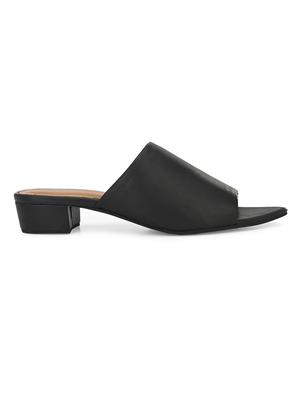 black slip on sandals - 17427989 - Standard Image - 4