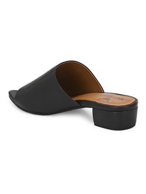black slip on sandals - 17427989 - Standard Image - 5