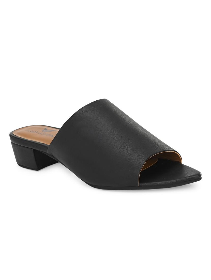 black slip on sandals - 17427989 - Zoom Image - 3