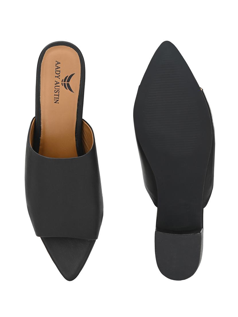 black slip on sandals - 17427989 - Zoom Image - 6