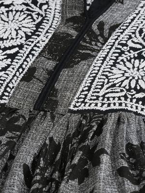 chikankari a-line kurta - 17428072 - Standard Image - 4