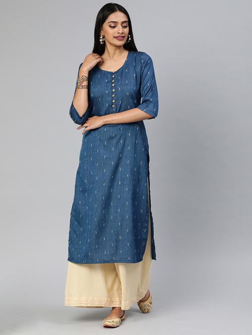 printed straight kurta - 17428085 - Standard Image - 1