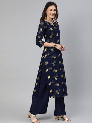 printed straight kurta - 17428091 - Standard Image - 2