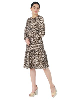 animal print a-line dress - 17428145 - Standard Image - 2