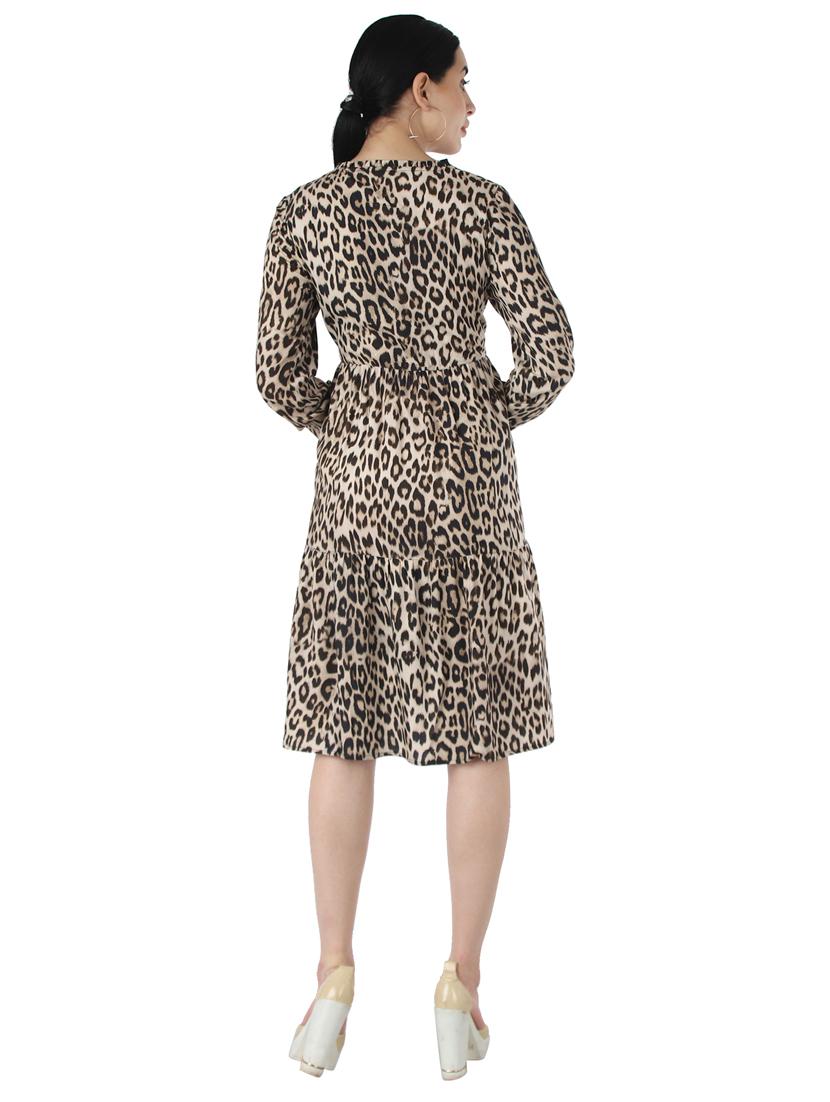 animal print a-line dress - 17428145 - Zoom Image - 3