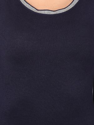 navy blue solid bodycon dress - 17428148 - Standard Image - 5