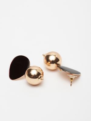 black metal drop earring - 17428162 - Standard Image - 3