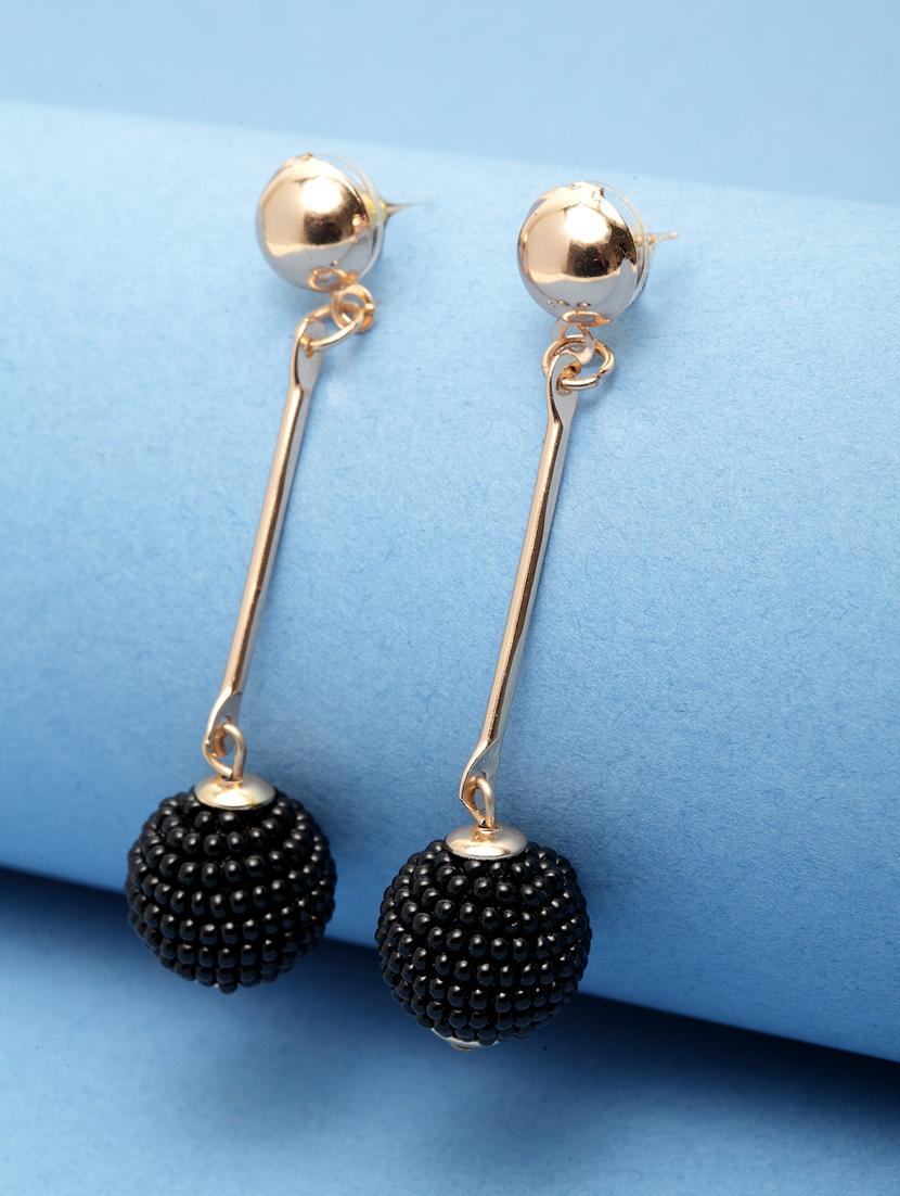 black metal drop earring - 17428172 - Zoom Image - 1