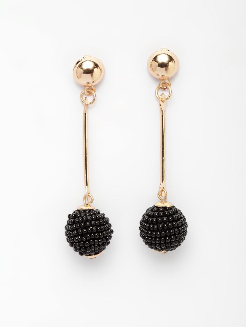 black metal drop earring - 17428172 - Zoom Image - 2