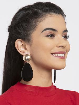black metal drop earring - 17428174 - Standard Image - 4