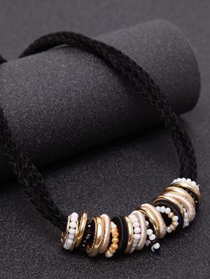 multi colored metal short necklace - 17428179 - Standard Image - 2