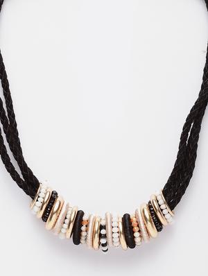 multi colored metal short necklace - 17428179 - Standard Image - 3