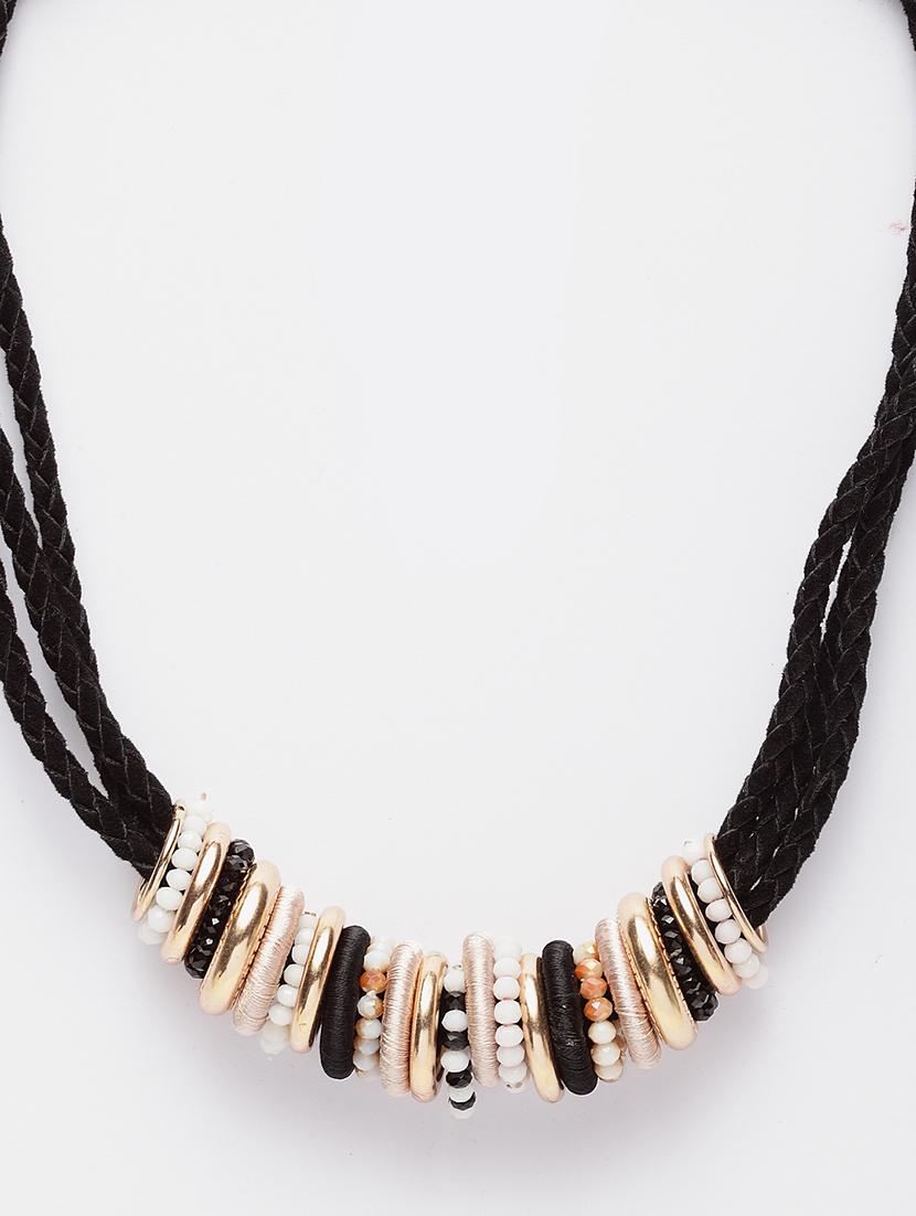 multi colored metal short necklace - 17428179 - Zoom Image - 3