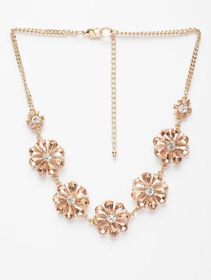 brown metal short necklace - 17428181 - Standard Image - 2