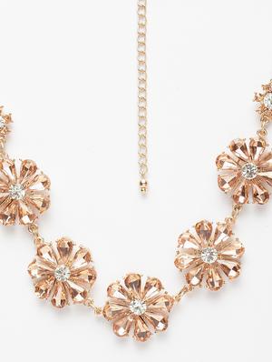 brown metal short necklace - 17428181 - Standard Image - 3