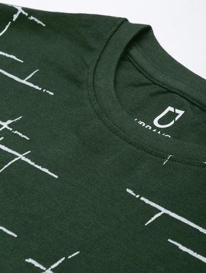 olive green printed t-shirt - 17428225 - Standard Image - 5