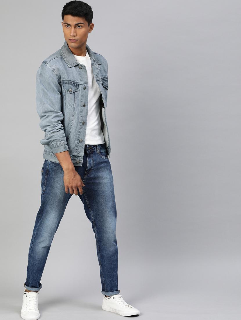 grey washed denim jacket - 17428233 - Zoom Image - 4