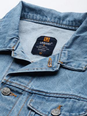 blue washed denim jacket - 17428234 - Standard Image - 5