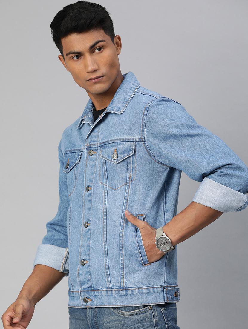 blue washed denim jacket - 17428234 - Zoom Image - 2