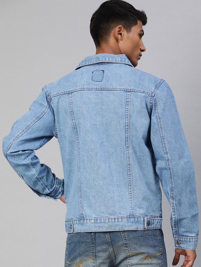 blue washed denim jacket - 17428234 - Zoom Image - 3