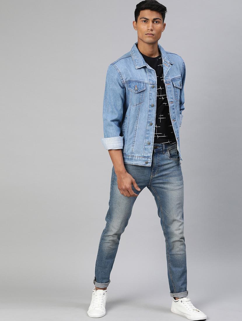 blue washed denim jacket - 17428234 - Zoom Image - 4