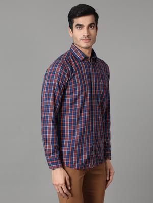 blue checkered casual shirt - 17428466 - Standard Image - 2