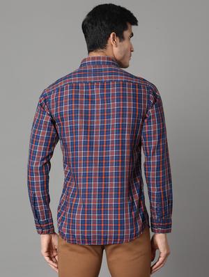 blue checkered casual shirt - 17428466 - Standard Image - 3