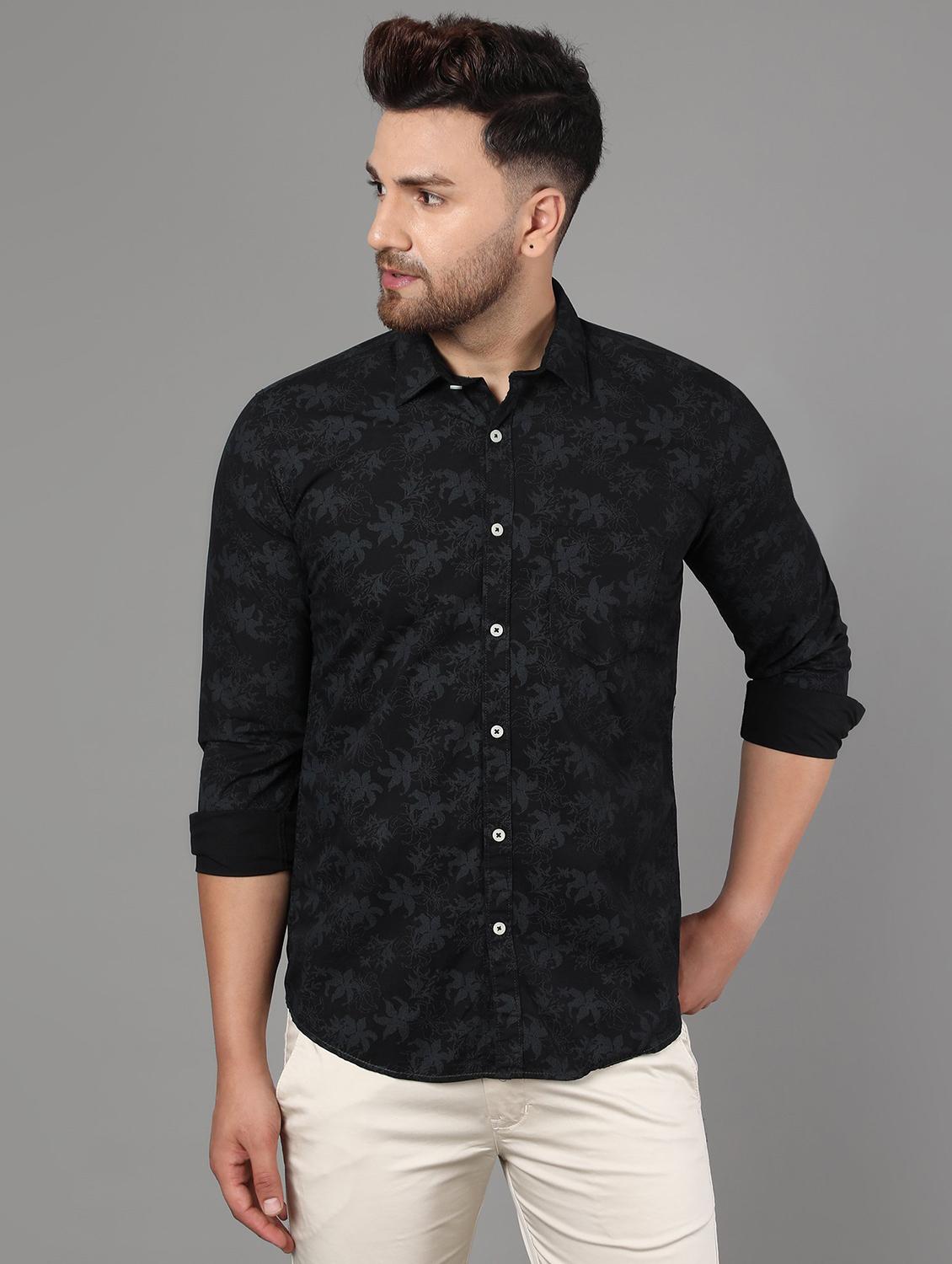 black printed casual shirt - 17428476 - Zoom Image - 1